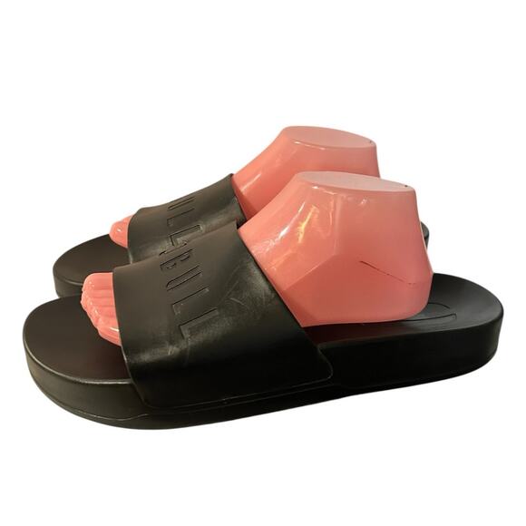 Nobull Black Recovery Slides Men’s Size 12 Women’s 12.5 Pre Owned - Picture 1 of 8